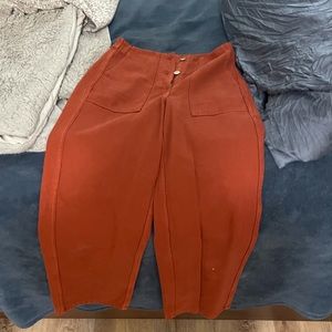 & other stories cropped high waisted pants